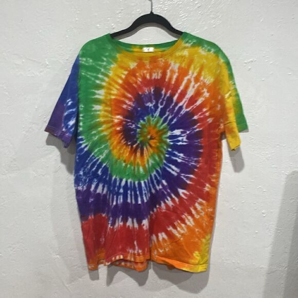Tie-Dye T-Shirt and headband size 2XL but runs Small - Picture 1 of 5